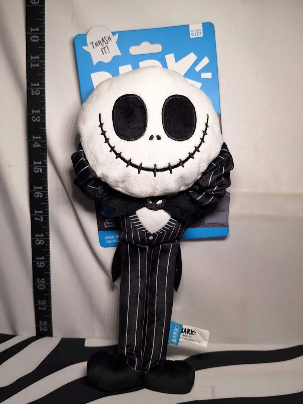 NWT Bark Nightmare Before Christmas Jack And Sally Dog Toys, 2 Toy All Dog Sizes